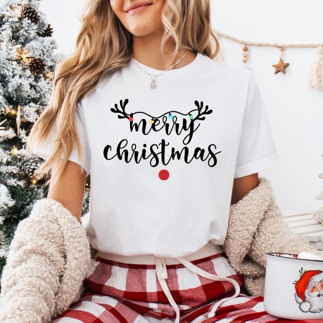 T-shirt Joyeux Noël Renne Mignon (Créateur téléchargé)