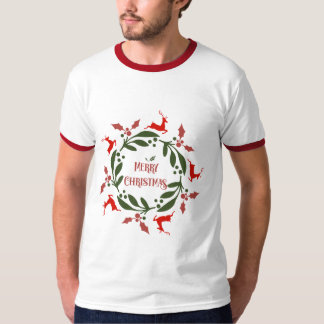 T-Shirt Joyeux Noël Renne Ringer