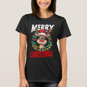 T-shirt Joyeux Noël Renne Vacances de Noël
