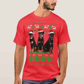 T-shirt Joyeux Noël Rottweiler