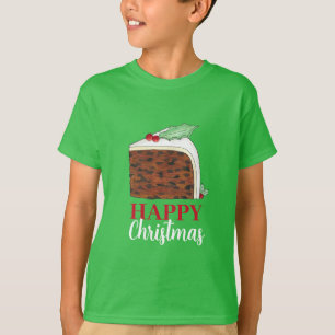 T-shirt Joyeux Noël Royaume-Uni tranche de gâteau britanni