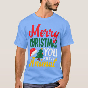 T-shirt Joyeux Noël, sale animal drôle Noël Chris