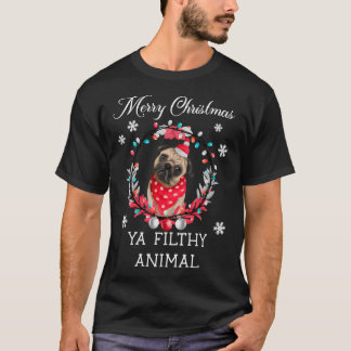 T-shirt Joyeux Noël, sale bête - Drôle de Noël