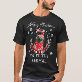 T-shirt Joyeux Noël, sale bête - Drôle de Noël