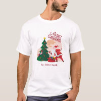 joyeux noël santa claus vacances monogramme