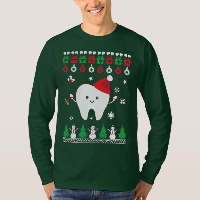T-shirt Joyeux Noël Santa Docteur (Devant)