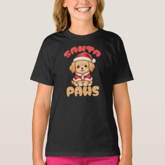 T-shirt Joyeux Noël Santa Paws