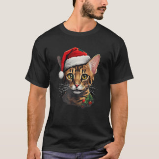 T-shirt Joyeux Noël Savannah Chat Noël