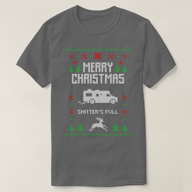 T-shirt Joyeux Noël Shitteramp Plein Funky Noël Va (Design devant)