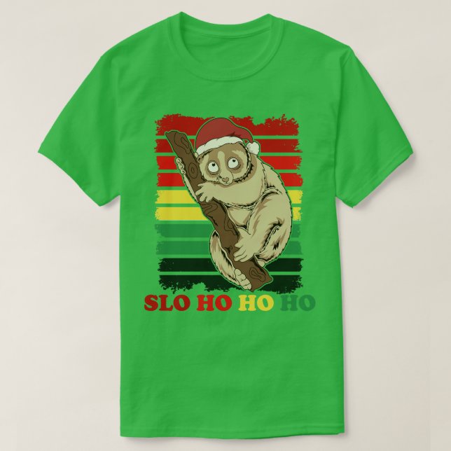 T-shirt Joyeux Noël Slothmas Slo ho ho (Design devant)