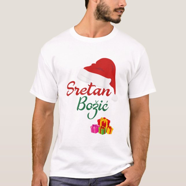 T-shirt Joyeux Noël sretan bozic hrvatski croativ (Devant)