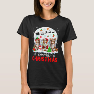 T-shirt Joyeux Noël Trois Père Noël Reindeer Australian Sh