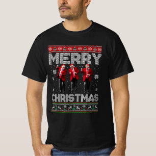 T-shirt Joyeux Noël Trump Dance Santa Claus