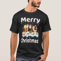 Joyeux Noël Vache Agriculteur Chapeau de Père Noë