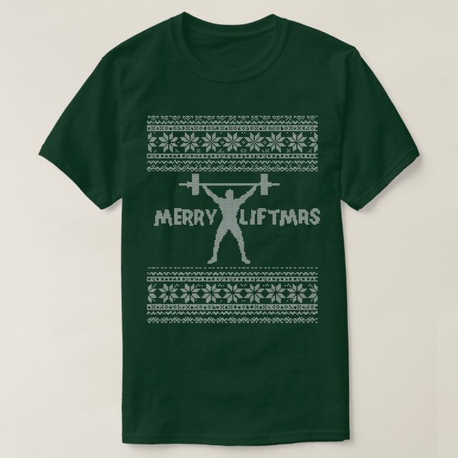 T-shirt Joyeux Noël Vilain Sweater Gym entraînement P (Design devant)