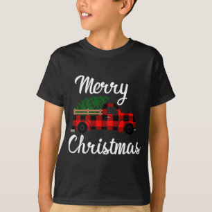 T-shirt Joyeux Noël Vintage Camion de ferme