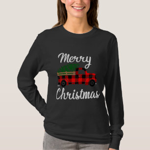 T-shirt Joyeux Noël Vintage Camion de ferme
