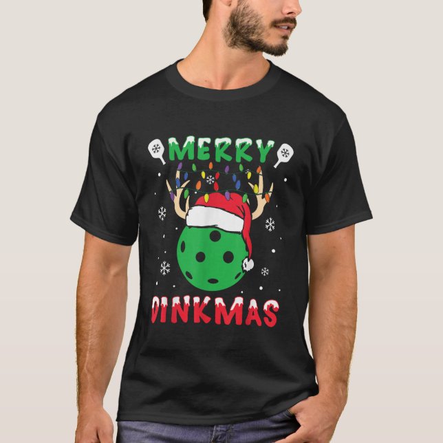 T-shirt Joyeux Noël Xmas Reindeer Père Noël Joyeux Pickleb (Devant)
