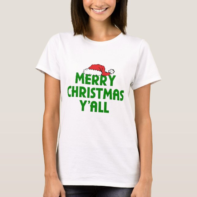 T-shirt Joyeux Noël Yall (Devant)