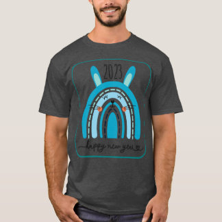 T-shirt joyeux nouveau an mignon lapin