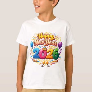 T-shirt Joyeux Nouvel An 2026 Célébration – Feu d'Artifice