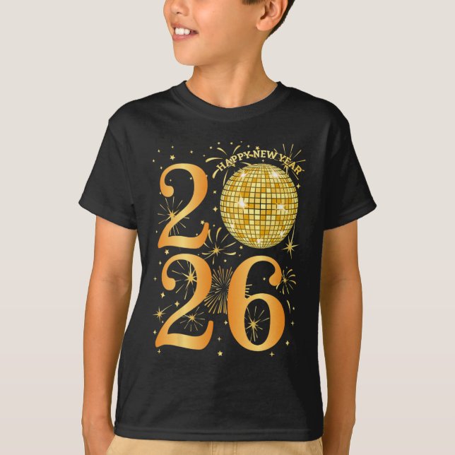 T-shirt Joyeux Nouvel An Feu d'artifice 2026 Nouvel An par (Devant)