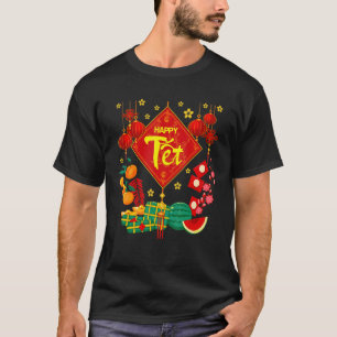 T-shirt Joyeux Nouvel An lunaire vietnamien Tet Ca