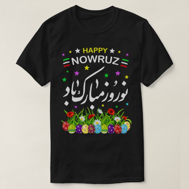 T-shirt Joyeux Nowruz Moubarak Kurdistan & Iran & Pakistan (Design devant)