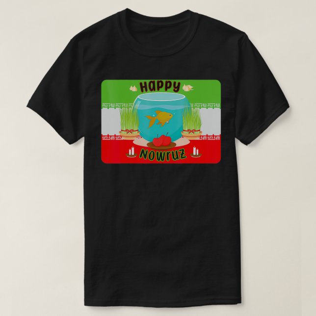 T-shirt Joyeux Nowruz perse nouvelle année 2022 Poisson d' (Design devant)