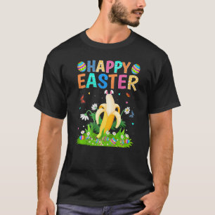 T-shirt Joyeux oeuf de lapin de Pâques Funny Banane dimanc