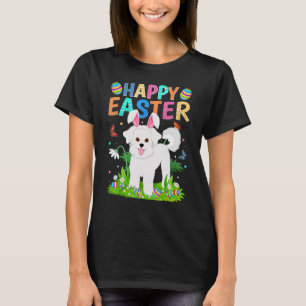 T-shirt Joyeux oeuf de lapin de Pâques Funny Bichon Frise