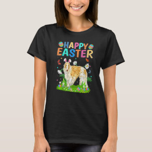 T-shirt Joyeux oeuf de lapin de Pâques Funny Chien de Borz