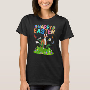 T-shirt Joyeux oeuf de lapin de Pâques Funny Chien hippet