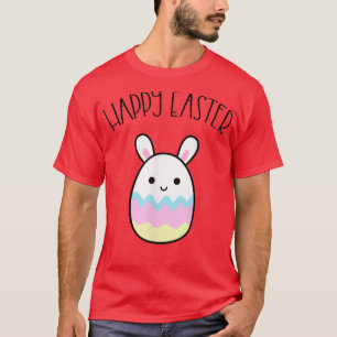 T-shirt Joyeux Oeuf Lapin De Pâques En Forme Kawaii Otaku 