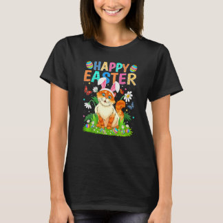 T-shirt Joyeux oeuf lapin de Pâques Funny Chat dimanche de