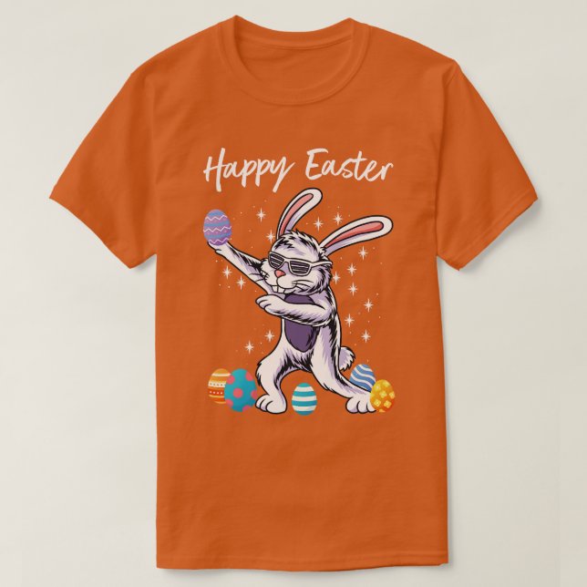 T-shirt Joyeux oeufs de lapin de pâques (Design devant)
