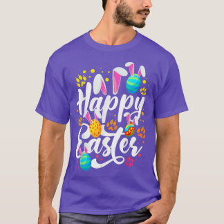 T-shirt Joyeux Oeufs De Pâques Avec Lapin De Pâques R