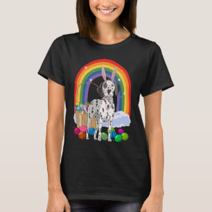 T-shirt Joyeux Oeufs de Pâques Dalmatiens Enfants de chien