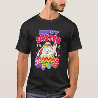T-shirt Joyeux oeufs de Pâques de lapin