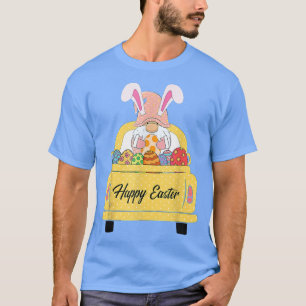 T-shirt Joyeux OEufs Gnomes de Pâques Lapin Oreilles Jaune