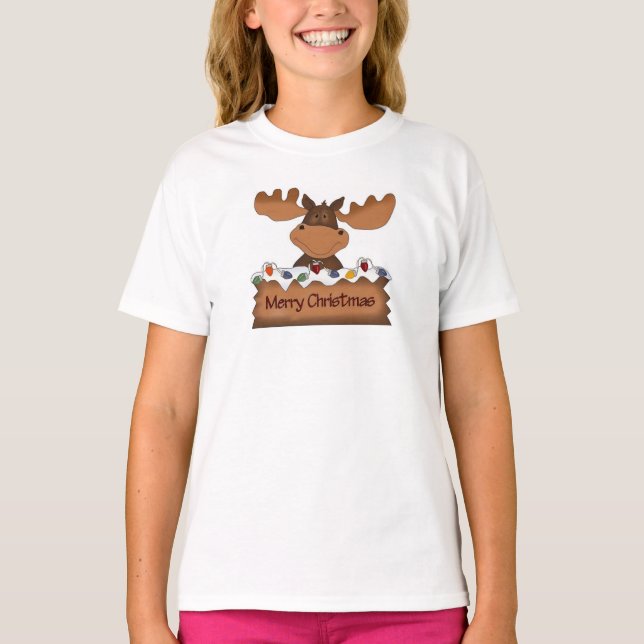 T-shirt Joyeux orignal de Noël (Devant)