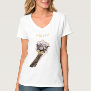 T-Shirt Joyeux Ostrich Smile - Amusant