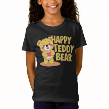 Joyeux Ours En Teddy Tenant Un Coeur