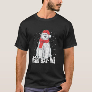 T-shirt Joyeux Ours Mas Noel Ours Polaire T Chemise