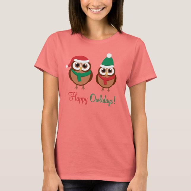 T-shirt Joyeux Owlidays (Devant)