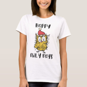 T-shirt Joyeux Owly Days Funny Père Noël Owl