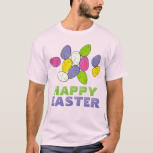 T-shirt Joyeux Panier de Pâques Lait Malté Oeufs-Bonbons