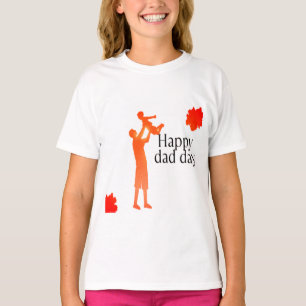 T-shirt Joyeux papa Mug de jour - Père et enfant Silhouett