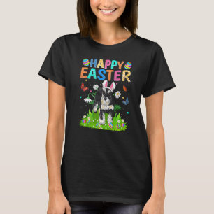 T-shirt Joyeux Pâques amusant Schnauzer Chien de la Miniat