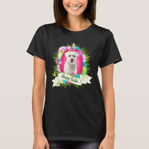T-shirt Joyeux Pâques Cairn Terrier portant des oeufs d'or
